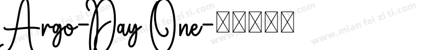 Argo-Day One字体转换